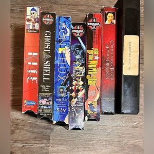 *SOLD*  VHS Manga Kung Fu etc KITE GHOST IN THE SHELL AEON FLUX